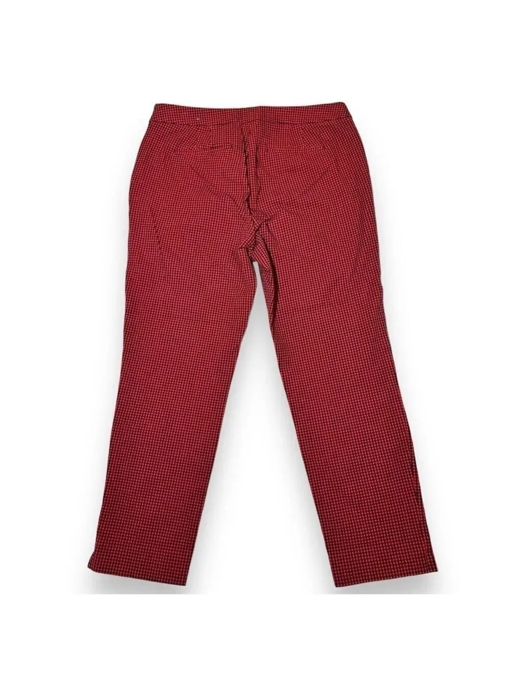 Talbots Women’s Chatham Ankle Pants Red Plaid Size 8P